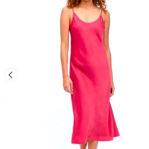 Uniqlo Pink Slip Satin Dress
